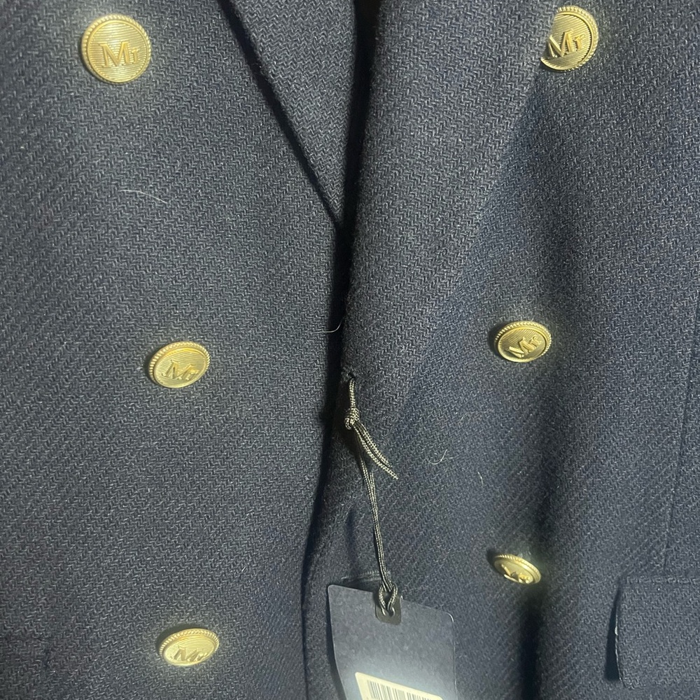Scotch & Soda Dark Blue Textured Blazer - Picture 6 of 12
